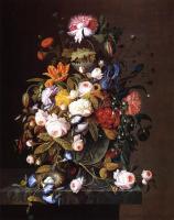 Roesen, Severin - Floral Still Life with Bird's Nest